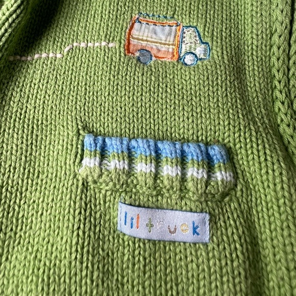 ⭐️$5 Baby Boy 6-9 Months Knit Full Zip Cardigan ~ The Children’s Place - Picture 5 of 6